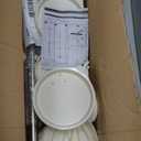 Hershii 7-Layer Tension Pole Plant Stand Indoor Decorative Display Rack Stands for Flower Pots Floor to Ceiling Adjustable Hanging Corner Shelf (6 Trays & 1 Hook, Ivory)