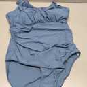Century Star Tummy Control One Piece Swimsuit for Women Vintage Bathing Suits Ruched Swimwear, XL