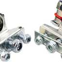 BaiFM Car Top-Post Battery Cable Terminal Positive/Negative Clamp Connector Kit 12V