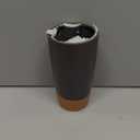 Mora Double Wall Ceramic Coffee Travel Mug with Lid, 14 oz, Portable, Microwave, Dishwasher Safe, Insulated Reusable Tall Cup, Splash Resistant Lid - To Go Tumbler for Car Cup Holder, Nightwaves