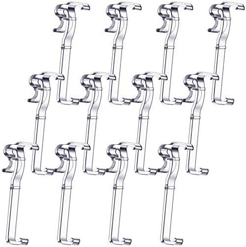 20 Pieces 3. 25 Inch Valance Clips for Blind Window Blinds Hidden Clip Clear Plastic for Horizontal Blinds Retainer Holder, Hidden Valance Clips