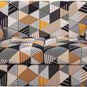 EKSED 3 Piece Sofa Covers,Printed Couch Covers for 2 Cushion Couch Stretch Sofa Slipcover with Individual Seat Cushion Covers Elastic Furniture Protector for Living Room-AG-Medium