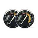 Accurate Grill Thermometer 2 Pcs for Oklahoma Joes Smoker, 3695528R06 for Longhorn/Highland Offset Smokers, Glowing Temperature Gauge for Charcoal/Wood/Pellet Grills with 13/16 mounting Hole