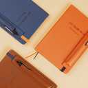 KetA Lined Notebook with Pen Holder, College Lined Journal, Premium Thick Paper, A5, 5.9 x 8.4 inch, 192 pages Dream Notebook (Orange)