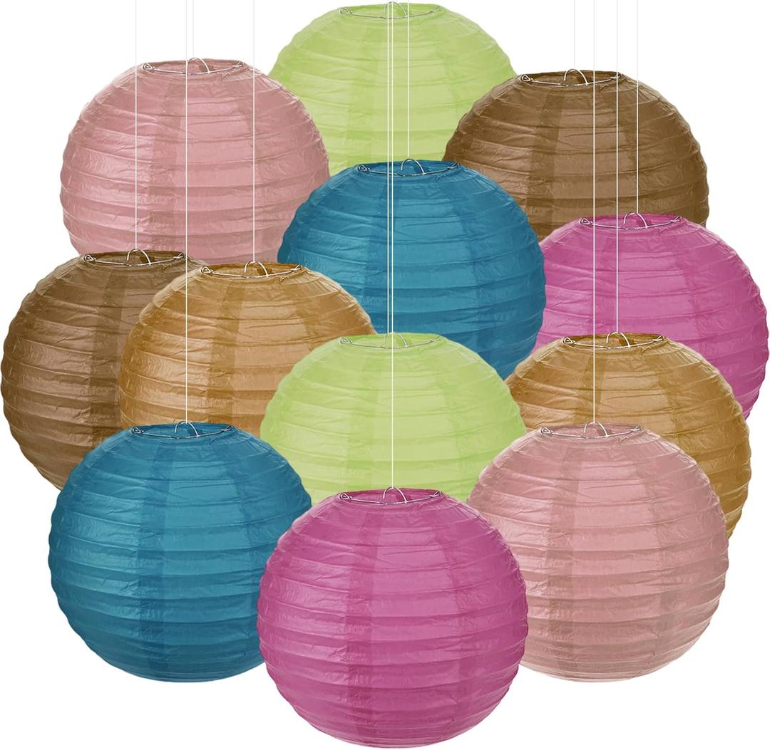 ROCEEI 12 Pcs Boho Paper Lanterns for Back to School Hanging Classroom Decor, Oh Happy Day 8'' Colorful Lanterns Party Decorations for Celebrating Welcome Back to School Birthday Wedding ROCEEI 12 Pcs Boho Paper Lanterns for Back to School Hanging Classroom Decor, Oh Happy Day 8'' Colorful Lanterns Party Decorations for Celebrating Welcome Back to School Birthday Wedding