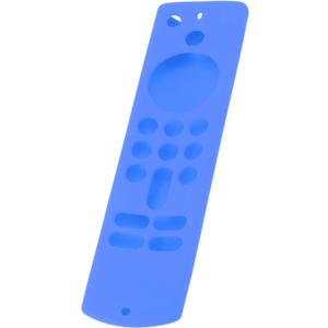 Anti Slip Silicone Remote Control Cover for Fire TV Stick, Grip Enhancing Protective Case for Family Use (Blue)