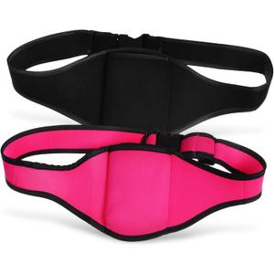 2Pcs Adjustable Mic Belt Microphone Waist Bags Carrier Holder for Fitness Theatre Speakers Neoprene Sweat Absorbent Microphone Belt