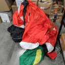 14 FT Christmas Inflatables Santa Claus Outdoor Decoration, Giant Santa Inflatable with Gift Bag, Blow Up Yard Decor with Built-in LED Lights for Xmas Lawn Garden Home Holiday Party