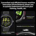 Smart Watch Built-in GPS, Pressure, Altitude, Compass, Smartwatch for Men Fitness Tracker with 1.43" AMOLED Screen Bluetooth Call Fitness Watch 100+ Modes Sports Watch Water Resistant for Android iOS