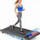 Gkyet Walking Treadmill Pad with Incline, 2.5 HP Under-Desk Treadmill Home Running Pad LED Display Exercise Machine with Remote Control