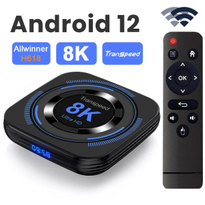 Transpeed Allwinner H618 Android 12 TV BOX 32G 64G Support 8K Video 4K Quad Core Cortex A53 BT Voice Media player