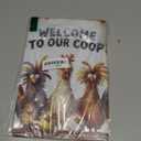 Funny Chicken Metal Decor Sign Vintage Metal Tin Sign Wall Art Decor Welcome To Our Coop Chicken Coop Signs for Outdoor Decorations Gifts for Women and Hen Lovers 8 X 12 Inch