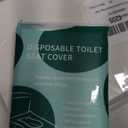 KISEER 60 Pcs Disposable Flushable Paper Toilet Seat Covers Travel Supplies Essentials for Airplane, Public Restrooms, Bathroom, Hotels, Camping, Kids or Adults
