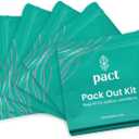 PACT Pack Out Kit - Camping Poop Kit Includes Wet Wipes, Smell Proof Disposal Bags, Hand Wipes, Poop Powder for Odor and Human Waste Bags for Camping and Backpacking
