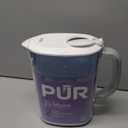 PUR 7-Cup Water Filter Pitcher, Cleaner, Great-Tasting Water, Dishwasher Safe, Powerful, Faster Filtration, LockFit Cap Design - White