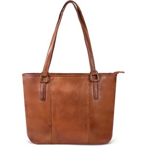 Leather Purse For Women - Real Leather Tote For Women - Ladies Shoulder Handbag For Work, Travel, Casual Use