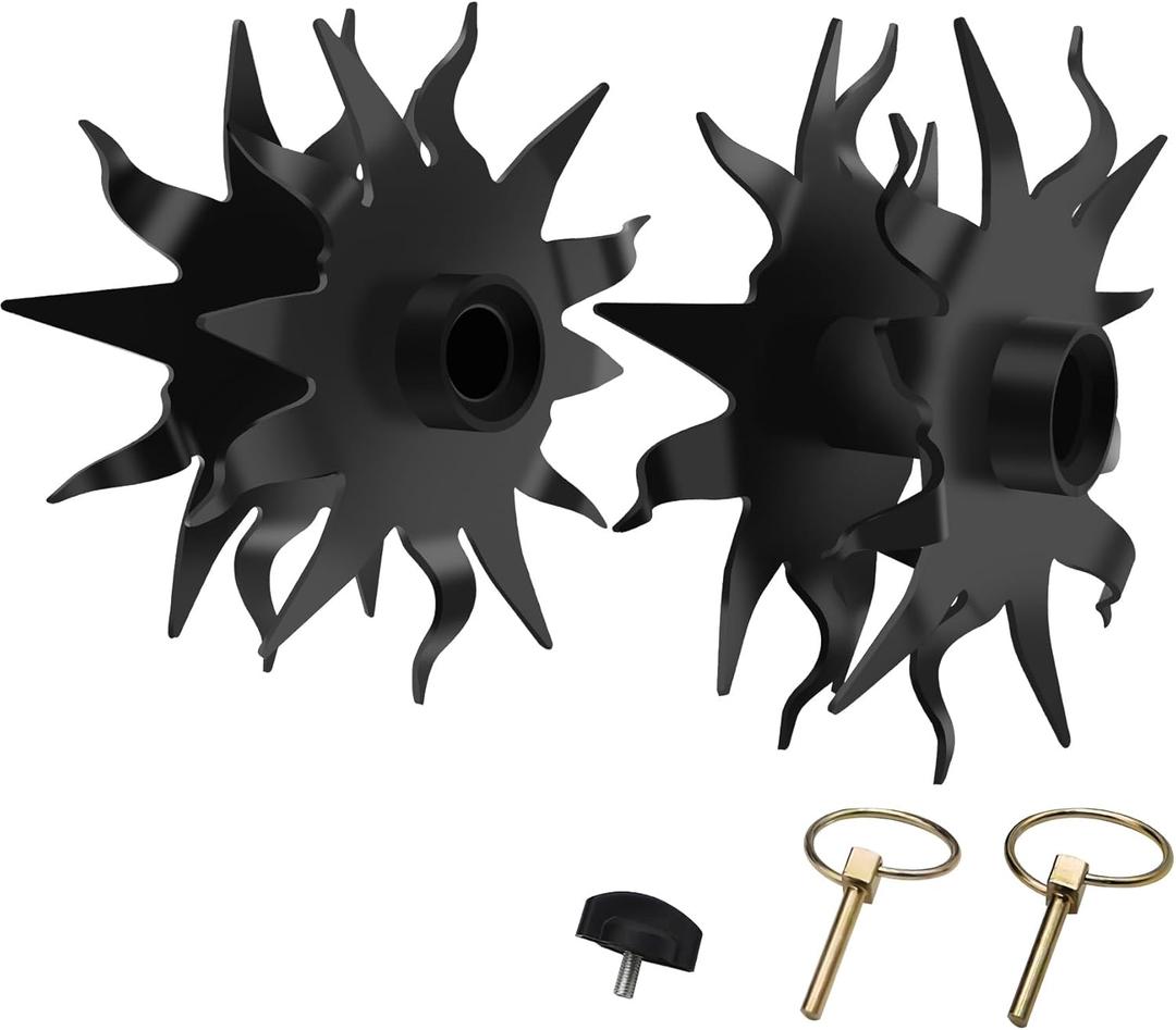 DEVONIC Cordless Tiller Cultivator Electric Replacement Blade1 Set Contains Two Blade Heads