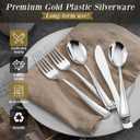 WDF 180 Pieces Silver Plastic Silverware - Silver Plastic Cutlery - Fancy Plastic Silverware Heavy Duty - 60 Forks 60 Knives 60 Spoons - Disposable Plastic Utensils Perfect for Party Wedding