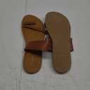 Women's Slide Sandals Slip On Flat Flip Flop Thong Casual Summer (8, Brown)