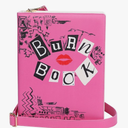 Mean Girls Burn Book Costume Companion Purse - 100% Polyester, Faux Leather, Magnetic Closure, Adjustable Strap