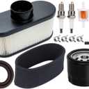 HOODELL FR691V Tune Up Kit for Kawasaki FR651V FR730V FS481V FS541V FS600V FS730V Engine Lawn Mower Tractor, Replace 49065-7007 Oil Filter 11013-7047 Air Filter