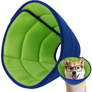 Mosago Soft Dog Cone Collar after Surgery Alternative for Dogs to Stop Licking, Comfort Collars for Large/Medium/Small Pet, Adjustable Elizabethan Neuter Recovery E Cones of Shame Neck & Head Ecollars (L (Fit 20-49 lb Dog)) Blue