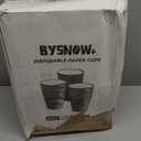 BYSNOW 1200 Pack 3 oz Bathroom Cups, Disposable Small Mouthwash Paper Cups for Bathroom, Thick and Sturdy Snack Cups for Daily Use (European-style 1200Count)