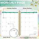 GuassLee 2026 Planner A4 - Large Daily Planner from January 2026-December 2026 - Weekly & Monthly Calendar Agenda Organizer Book with Stickers, Back Pocket, Coated Tabs - 8.8"x 11.4"