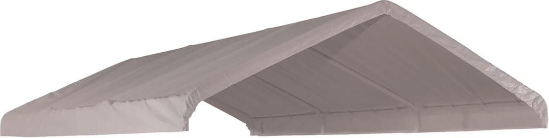 ShelterLogic MaxAP Canopy Replacement Cover, White, 10 x 20 ft., One-piece, full valance, fitted cover^Same quality cover as the one delivered with the original canopy^Made of triple-layer, rip-stop, woven polyethylene fabric material^50+
