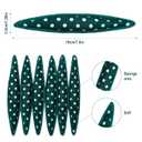 Bememo 40 Pieces Soft Curlers Hair Rollers Overnight Heatless Pillow Rollers for Hair Satin Sponge Curlers to Sleep in No Heat for Long Short Styling Tools(Dark Green)