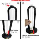 2PC UV Light Tube Ozone Sanitizer Bulb Ultraviolet Lamp Quartz Type 38W