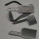 Fade Hair Trimming Comb, 4pcs Barber Fade Guide for Men Haircut with Silicone Haircut Band, Curved Positioning Comb and Flat Top, Self Haircut Kit Guide for Home DIY Haircuts Salon Styling Tools