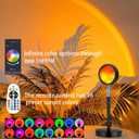 Spacenight Sunset Lamp Projector Multi-Color Multi-Mode, Dimmable, Timing, Music Rhythm, Sunset Background Wonderful Visual Impact, USB Plug and Play (Remote & APP)