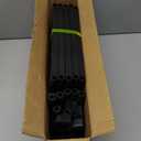 10 Tier Tall Shoe Rack, Narrow Lightweight Shoe Shelf, Compact Vertical Shoe Stand, Small Space Saving for Closet Floor, Dorm Storage Organizer, Front Door Entrance, Entryway Black