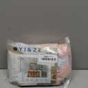 YI & ZE Ombre Pink Shower Curtain Sets for Bathroom Accessories Fabric Polyester Waterproof Modern Shower Curtain Liner with 12 Hooks W72xL78