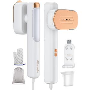 Steamer for Clothes, 120-240V Handheld Garment Steamer, Sundu Travel Steamer  Iron 2 In 1, 15s Fast Heat up (Pearl White)