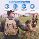 Dog Training Collar with Remote, Waterproof IPX7 E Collar for Dogs, Beep and Vibration Modes, Safe and Humane Training, 2000FT Range, Rechargeable, Fits Small Medium Large Dogs 15120 lbs (Grey)