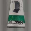 Samsers Foldable Bluetooth Keyboard with Touchpad - Portable Wireless Keyboard with Holder, Rechargeable Full Size Ultra Slim Pocket Folding Keyboards for Android Windows iOS Tablet & Laptop - Black (BT x1)