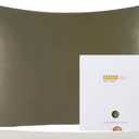 ZIMASILK 100% Pure Mulberry Silk Pillowcase for Hair and Skin Health,Soft and Smooth,Both Sides Premium Grade 6A Silk,600 Thread Count,with Hidden Zipper,1Pc (Queen 20''x30'',Olive Grey)