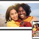 64GB 15.6" Frameo Digital Picture Frame WiFi, Large Electronic Photo Frames 1920 x 1080 IPS FHD Touch Screen, Send Photos from Your Phone from Anywhere, Best Gifts for Parents and Grandparents