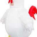 Seeds of Light Inflatable Chicken Costume Adult Funny Halloween Costumes Blow up Chicken Costumes for Men Women Cosplay Party Easter  150cm-190cm [5ft-6.2ft/59-74inch]
