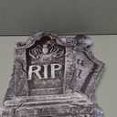 Blulu 8 Pieces Tombstone Yard Sign Halloween Sign Decoration with Stakes Waterproof Gravestone Halloween Yard Sign Corrugated Plastic Halloween Outdoor Decoration for Halloween Party, Garden