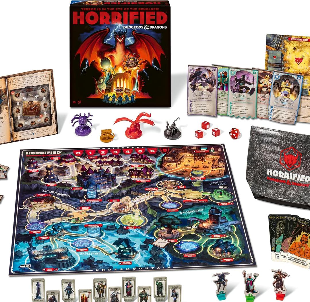 Ravensburger Horrified Games Dungeons & Dragons Strategy Board Game Boost Critical Thinking & Teamwork Cooperative Gameplay Unique Monster Challenges 1 to 5 Players Adults & Kids 10+