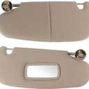 Left Driver and Right Passenger Side Sun Visor Compatible with Dodge 2002 2003 2004 2005 2006 2007 2008 2009 Ram 1500 2500 3500 Sunvisor Replace 1CT11TL2AA 1CT18TL2AA(Gray)