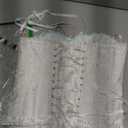 SZIVYSHI Corset Tops for Women, Bustier Shapewear Lingerie, Lace Waist Push Up Bodysuit (Medium, White)