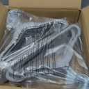 HOUSE DAY 11.4 Inch Baby Hangers 30 Pack - Plastic Kids Hangers Space Saving Thin Profile, Children Closet Organizers with Rotatable Hook of 360, Heavy Duty for Toddler Clothes Nursery - Gray