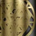Tinlade 50 Pcs Gold Round Paper Placemats Bulk 12 Inch Gold Laser-Cut Geometric Pattern Charger Placemats for Modern Weddings Dinner New Years Eve Festive Party Birthday Table Decoration