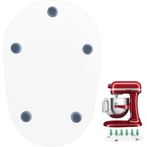 Mixer Slider Mat Compatible with KitchenAid 5-8 Quart Bowl-Lift Stand Mixer, Sliding Tray Accessories for 5-8 Qt Bowl Lift Stand Mixer, Clear