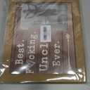 FONDCANYON Uncle Gifts: Best Ever Picture Frame, 4x6 Inch Photo, Perfect for Uncles from Nieces and Nephews