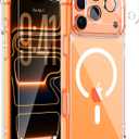 for iPhone 17 Pro Max Case Compatible with MagSafe, Magnetic Clear Case with Tempered Glass Screen Protector and Lens Protector, Military-Grade Shockproof & 4-Corner Protection, Anti-Yellowing